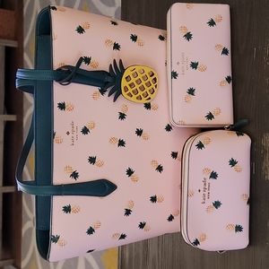 Kate Spade Pineapple Tote Set